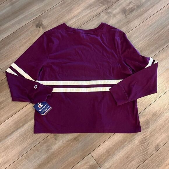 NWT Champion Purple Athletic Longsleeve‎ Shirt Women Large Bin N-56 - Picture 5 of 5